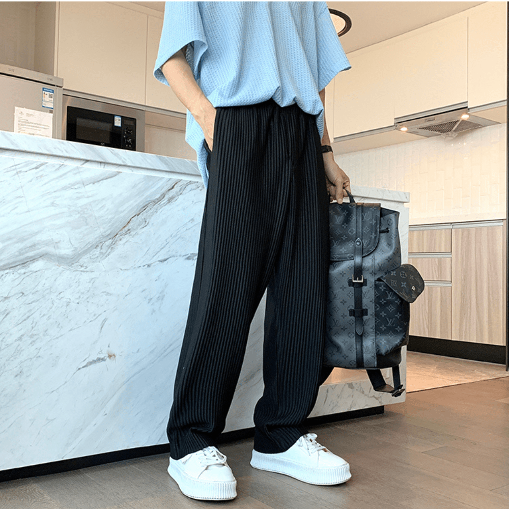 FRANC  Oversize Pants with Ribs– Belle Époque