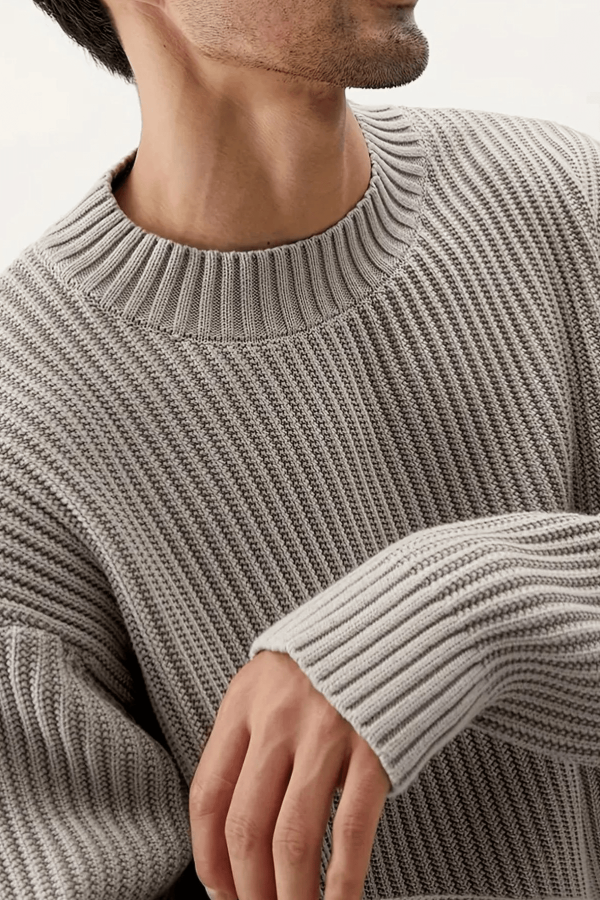 Whistler - Grey Neck Sweater