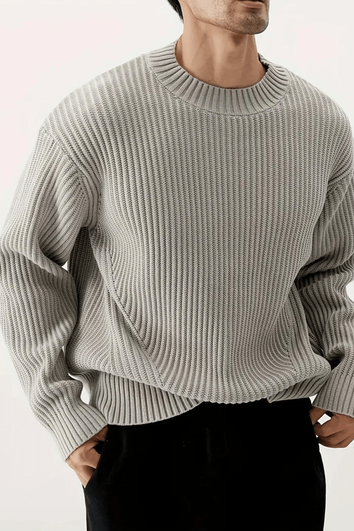 Whistler - Grey Neck Sweater