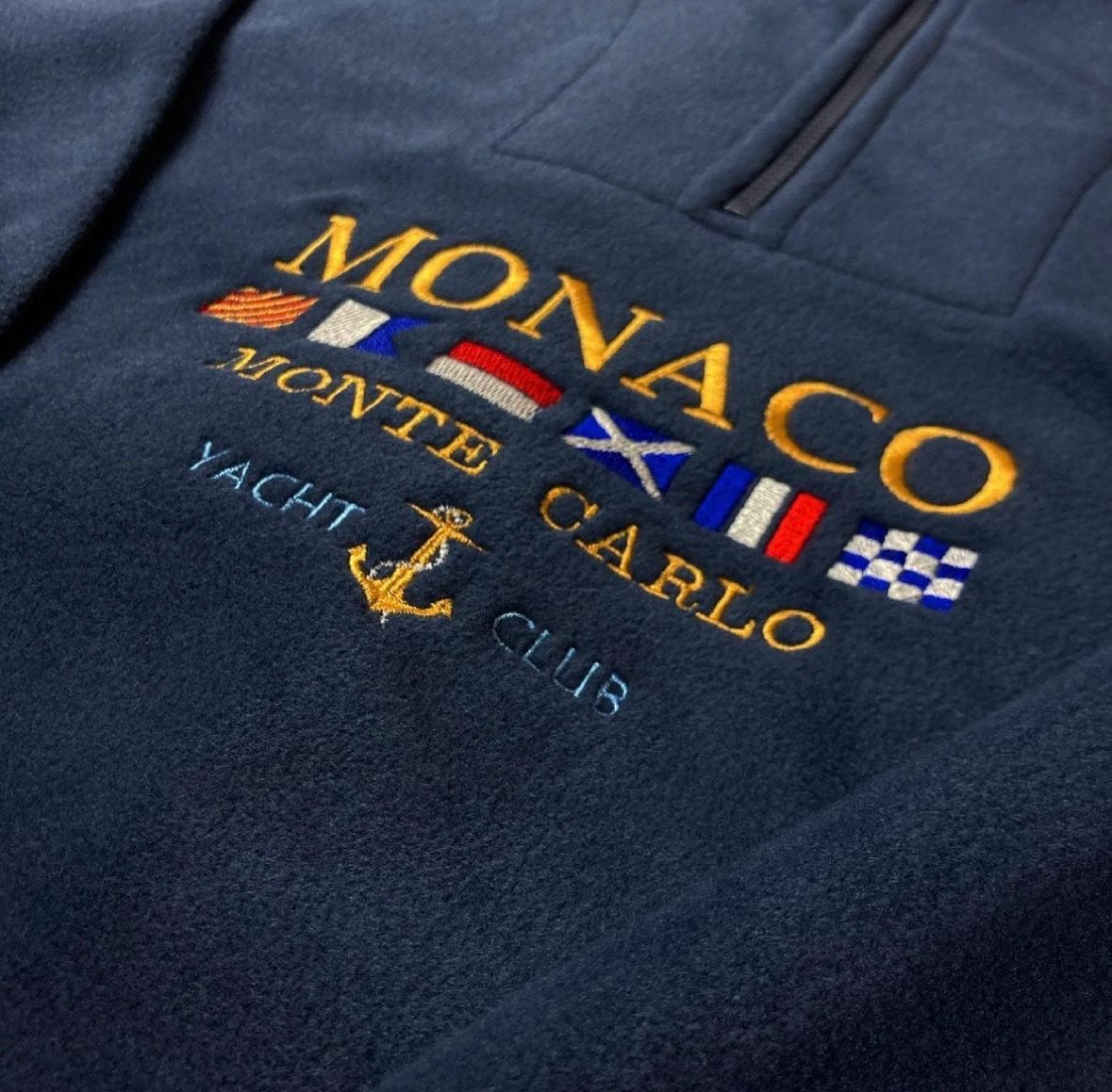 ERNEST | Embroidered Pullover Monaco with Zipper