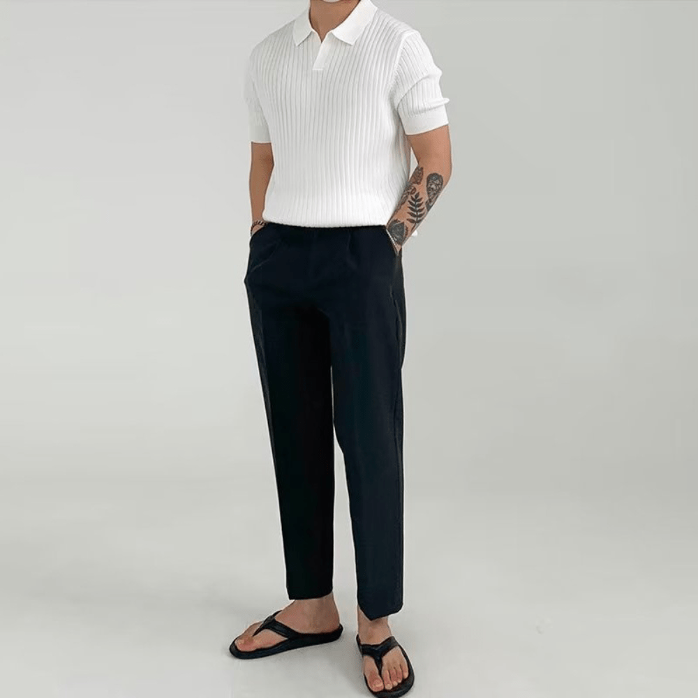 FAUSTO™ | Slim short-sleeved Polo Shirt