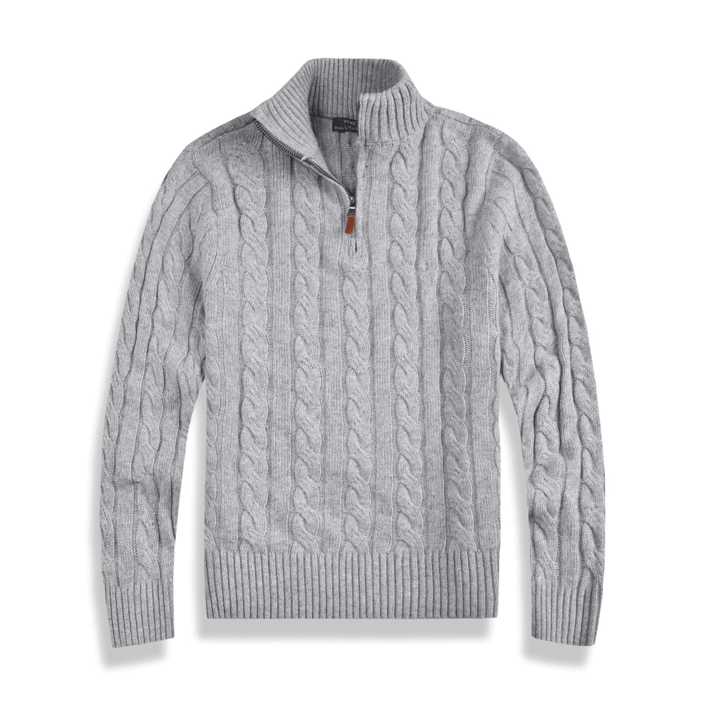 AURELIEN | Half-Collar Sweater with Zipper