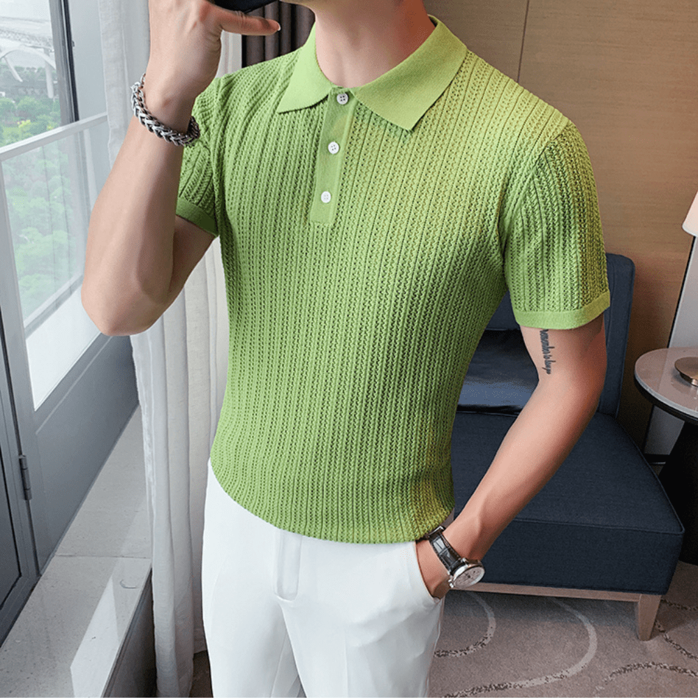 SILVAIN | Short-sleeved Polo shirt with Collar