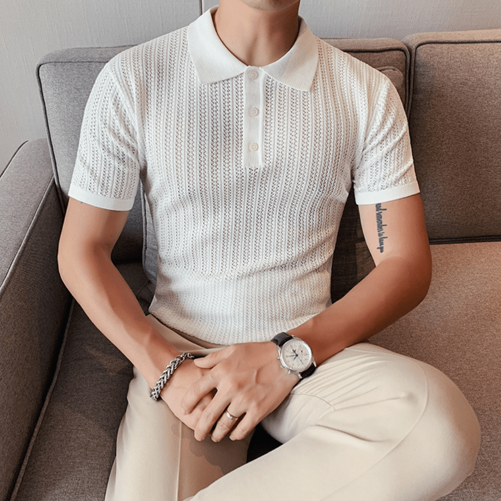SILVAIN | Short-sleeved Polo shirt with Collar